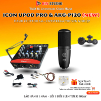 Sound Card ICON UPOD PRO & Mic AKG P120 Hát Karaoke, Bin Studio