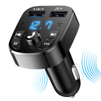 Car Bluetooth FM Transmitter Bluetooth Audio Dual USB Car MP3 Player Wireless Handsfree Car Kit Audio Receiver Car Accessories