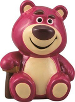 大賀屋 日貨 熊抱哥 存錢筒 陶瓷 造型  錢包 迪士尼 玩具總動員 草莓熊 皮克斯 迪士尼 正版 L00011466