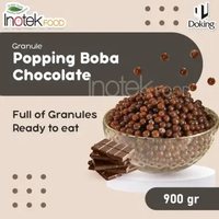 Doking Granule Popping Boba Chocolate 900g - TERBARU Boba Popping isi pasta coklat