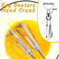 Egg Beater Hand Crank,Manual Hand Mixer,Rotary Egg Mixer With Double Head,Labor-saving Stainless Steel Hand Beater For Kitc R6J1