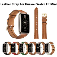 Leather Strap for Huawei Watch Fit Mini Strap Wristband Bracelet Loop Genuine Leather Band for Huawei Smart Watch Fit Mini Corre