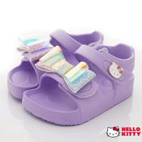 卡通-Hello Kitty超輕量一體成型涼鞋款-822526紫(寶寶段/中小童段)
