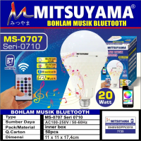 Bohlam Musik Lampu LED Musik Bluetooth Mitsuyama MS-0707BT seri 0710