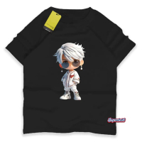 Superzie Baju Kaos Anak 3D laki-laki 4-13 tahun Motif boy kacamata DT120 3 Dimensi Print Fashion cow