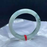 緬甸手鐲細糯化飄花翡翠手鐲質地細膩飄花靈動清新唯美東方韻味