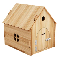 Wooden Kennel Four Seasons House Dog House Cat Nest Indoor Waterproof Dog Cage Cat Cage Small Dog