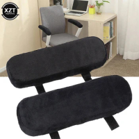 2Pcs Black Armrest Pads Covers Foam Elbow Pillow Forearm Pressure Relief Arm Rest Cover For Office Chairs Wheelchair Comfy Chair