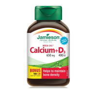 Jamieson 高濃復合鈣 650 毫克 + 維他命D3 400IU 120粒 超值加量裝 (EXP 2028)