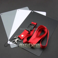 17cm x 12cm New Large 3 in1 Digital Grey Card White Black Gray Color White Balance with Strap For 350d 450d 650d d90 d3100 d5100