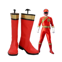Hyakujuu Sentai Gaoranger Kakeru Shishi GaoRed Cosplay Boots Red Shoes Custom Made