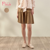 Pink*簡約設計傘擺褲裙 (2色) Y1507BD