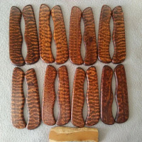 1 Pair Hand Made Snake Wood DIY Scales for 111mm Victorinox Swiss Army Knife SAK Handle Modify
