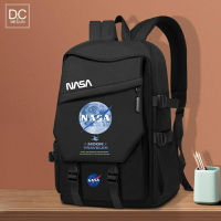 NASA星球慵懶時尚書包後背包背包男小眾高中生大容量休閒潮牌輕便大容量 書包 防水包 後背包 筆電包