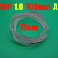 10pcs New FFC FPC flat flexible cable 13p 1.0mm pitch 13 pin Forward Length 700mm Ribbon Flex 13pin AWM 20624 80C 60V VW-1