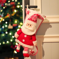 聖誕節裝飾禮物袋聖誕襪玩具掛件掛飾禮品christmas聖誕節束口袋