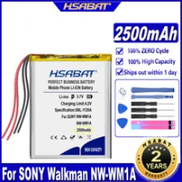HSABAT NW-WM1A NW-WM1Z 2500mAh Battery for SONY Walkman NW-WM1A NW-WM1Z Player 5-wire Batteries