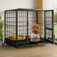 Dog cage Medium large dog indoor with toilet border collie Small pet cage Golden hair dog house house enclosure