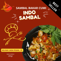 Sambal Bakar Cumi Asli Bandung Tanpa Pengawet Pedas Pisan 200g - Makanan- Food Manis