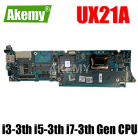 UX21A Motherboard i3-3th Gen i5-3th Gen i7-3th Gen CPU 4GB RAM for ASUS UX21 UX21A Laptop Motherboard Mainboard