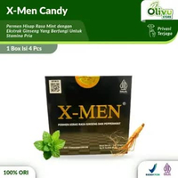 XMEN Permen Pria Herbal Ginseng Rasa Peppermint 1 Box Isi 4 Pcs Permen X MEN Candy 3 Box
