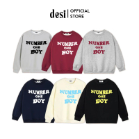 SW04 Áo Sweater Desi Nỉ Bông Number One Boy Unisex Form Rộng Local Brand