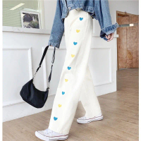 Celana Panjang Hw Kulot Jeans Love Kulot Jeans Love Putih Bersih Kulotlove