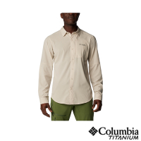 Columbia哥倫比亞 男款-鈦Cirque River 酷涼快排長袖襯衫-卡其 UAE47620KI/IS