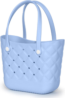 Small Rubber Tote Bag Waterproof Tote Beach Bag Cute Small Rubber Beach Bags For Little Girls and Wo