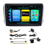 1G+16G 2Din Car DVD Radio Android 10 Car Radio Multimedia Video Player for Peugeot 2008 208