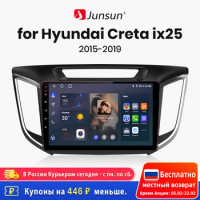 Junsun V1 AI Voice Wireless CarPlay Android Auto Radio for Hyundai Creta ix25 2015-2019 4G Car Multimedia GPS 2din autoradio