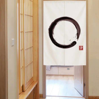 Japanese Style Door Partition Curtain Living Room Bedroom Zen Cloth Curtain Kitchen Bathroom Feng Shui Door Curtain