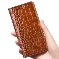 Crocodile Genuine Leather Case For Sony Xperia 1 5 10 II III IV V Business Phone Cover Cases