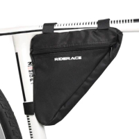 Bicycle Bike Frame Bag 270x190x55mm Black Mountain Bike Triangle Triangle Pouch Waterproof Fabric Cycling Equipment