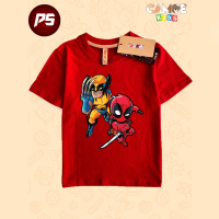 Kaos Anak Deadpool Wolverine Superhero