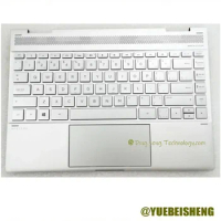 YUEBEISHENG New/org for HP Spectre x360 13-AE 13-ae007tu Palmrest FR French keyboard upper cover Touchpad Silver