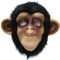 Latex Animal Chimp head Mask Monkey Gorilla Ape Rubber Mask Halloween Costume Cosplay Party for Adults