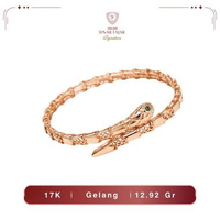 Gelang Emas Serpenti Mesh Bangle 17K Terkini - Sinar Fajar