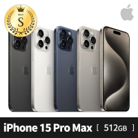 【Apple】S+級福利品 iPhone 15 Pro Max 512G(6.7吋) 33W雙孔快充組