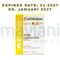 Autocheck Cholesterol Strip Autocheck Kolesterol Isi 10 Strip Test Refill Auto Check
