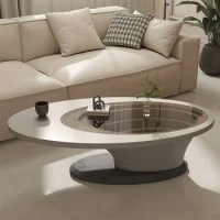 Living Room Coffee Table Modern Home Ornament Unique Coffee Table Platform Corner Elipse Topper Italian Luxury Mesinha Furniture