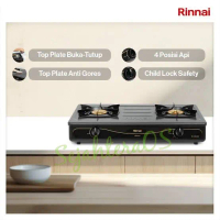 Kompor Gas RINNAI Api Besar RI602 AG : Top Anti Gores Abu-Abu