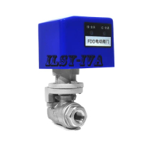 Two way Stainless steel Motorized Ball Valve,DN8 AC/DC 12/24V electric ball valve
