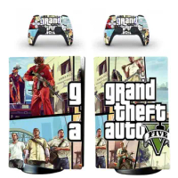 Grand Theft Auto V GTA 5 PS5 Digital Edition Skin Sticker Decal Cover for PlayStation 5 Console and Controllers PS5 Skin Sticker
