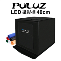 【PULUZ】 胖牛 LED攝影棚(40cm) 雙燈調光+六色背景