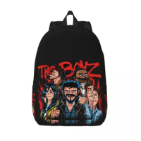 Gorillaz Tour Backpack Scared Kawaii Backpacks Female Hiking Soft High School Bags Colorful Rucksack