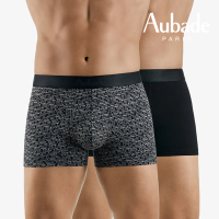 【Aubade】二件組長版頂級莫代爾棉 彈性四角男褲 平口褲(ALOHA-2222)