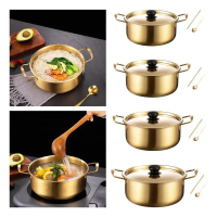 [COD] Periuk Mee Ramen Korea 18cm/20cm/22cm/24cm Aluminium Dengan Penutup Untuk Mee, Sup Susu, Sup T