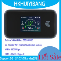 Unlocked ZTE MU500 Telstra 5G Wi-Fi Pro WiFi6 Mobile Hot Spot 5G mmWave &amp; Sub6G Pocket Router Dual Band 4G LTE Cat20 Modem