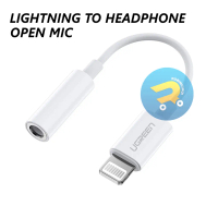 Splitter IPHONE Jack 3.55 mm to IPHONE UGREEN / Adapter converter IPHONE / Adapter IPHONE / Connecto